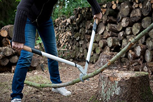 Fiskars Quantum Amboss-Getriebeastschere für trockene Zweige und Äste, Antihaftbeschichtet, Gehärteter Präzisionsstahl, Länge 80 cm, Schwarz/Orange, L109, 1001437 - 4