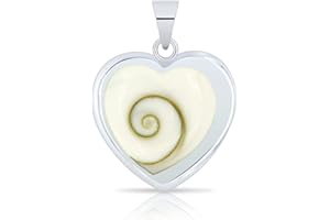 Planetys - Pendentif Coeur Oeil de Sainte Lucie Argent 925/1000