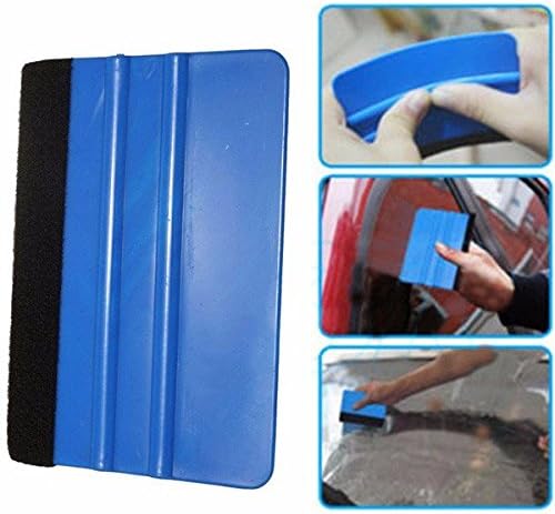 Poseidon Car Squeegee Decal Wrap Applicator Soft Felt Edge Scraper Tool
