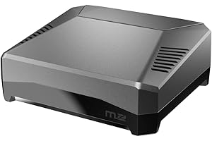 ARGON FORTY Argon ONE M.2 Aluminium-Gehäuse für Raspberry Pi 4 mit SATA SSD-Unterstützung | Einschaltknopf und Lüfter | Kompatibel mit B Key und B+M Key