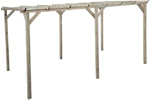 HABITAT ET JARDIN Carport Voiture en Bois Sunny 3 x 5 m
