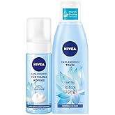 Nivea Y&uuml;z Yıkama K&ouml;p&uuml;ğ&uuml; Yatıştırıcı Kuru/Hassas Ciltler, Derinlemesine Y&uuml;z Temizleme, Doğal Badem Yağı, 150mlx2