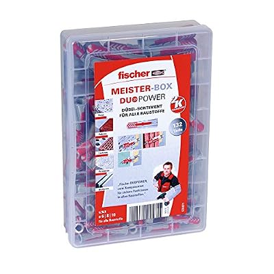 Fischer Pêcheurs 535971 Meister Lot de Box Duo Power, chevilles universelles de chevilles, 132