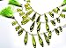 Produktbild LOVEKUSH 50% Off Gemstone Jewellery 1 Strand Natural Peridot Color Hydro Quartz Facet Tear DropShape Briolettes Beads 6" Full Strand Blue Color Super Fine Quality 17-34 MM Code:- RADE-22277
