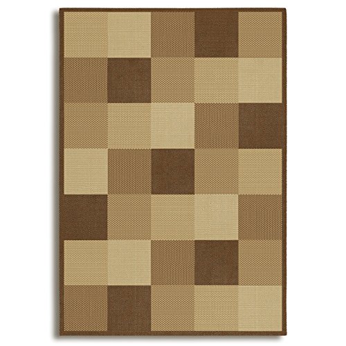 Preisvergleich Produktbild ROLLER Läufer OSLO - braun - Karo - 80x340 cm