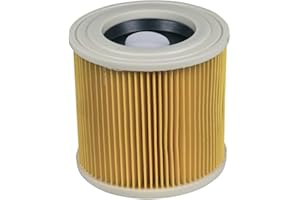 EUROPART Filtr powietrza, filtr lamelowy, filtr płaski, filtr centralny HEPA, cylinder filtrujący, alternatywny Kärcher 6.414-552.0 64145520 odkurzacz wielofunkcyjny WD2 WD3 SE4001 A2003 NT27/1 do czyszczenia