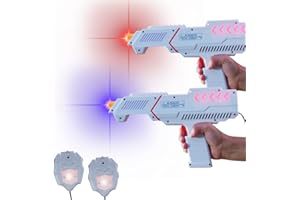BEST DIRECT LASER SOLDIER Laser Tag Pistole e Gilet (Original) Come Visto in TV, Set 2 Giocatori Luce Infrarossa, Effetto Suono Vibrazione Gioco per Bambini + 6 Anni, Laser Cambia Colore, Rimbalza su Muro