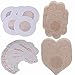 Vorcy Damen 5 Paare Nippel Cover Secret Brustaufkleber Brust Pasties Aufkleber Einweg Nippelabdeckungen Nackt Farbe Nippel cover Aufkleber