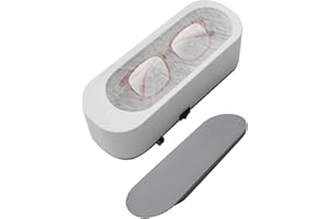 KIOYLMO Limpiador Ultrasonidos, Profesional Ultrasonidos Limpieza 47KHz, Profundidad de 360°, Operación con un Solo Toque con, para Relojes, Joyas, Anillos, Relojes, Gafas, Dentaduras Postizas
