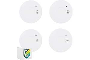 Smartwares set of 4 smoke detectors - 5-year replaceable batteries - Fast and reliable detection - 85 dB - FSM-11754