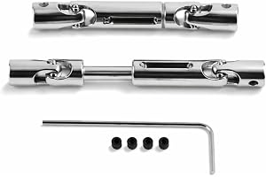 Dilwe RC bil drivaxel, 2 st metall universal drivaxel för WPL 1/16 skala RC modell uppgradering delar tillbehör
