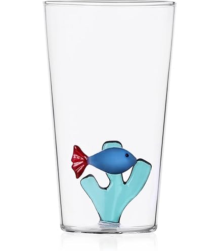 Bicchiere Longdrink Ichendorf - Vetro Borosilicato, Design Pesce E Alga - Foto 4