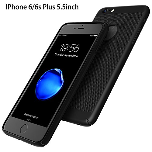 iPhone 6/6s Plus Case, STANAWAY Hard PC iPhone 6/6s Plus Cover[Free Screen Protector][Ultra Thin ][ Lightweight ][ Anti-Scratch]for iphone 6/6s Plus case - 5.5inch slim-Black