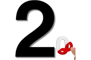 LEIASA | Numero Adesivo da Casa - 100 mm - Acciaio Inossidabile 304 - N° 2 - Numero per Appartamento/Hotel - Numerazione Porte - Numero Civico - Per Esterno e Interno - Numero 2 (2, 100 mm)