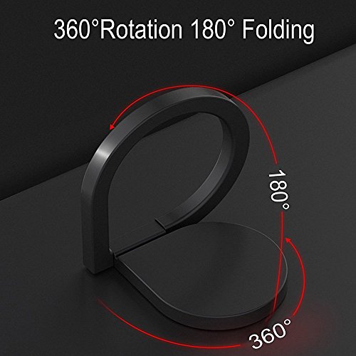 Staffa dell'anello Smart phone, IHUIXINHE 360 Â° di Rotazione Della Maniglia Staffa dell'automobile della Staffa a Forma di Cuore Comune, iPhone X 8 7 Plus 6 6S Samsung Galaxy 8