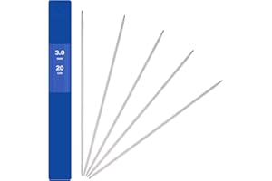 CUIDAKJ 5 Pezzi 3 mm Ferri Doppia Punta Maglia in Acciaio Inox Ferri Leggeri Principianti per Lavorare a Maglia Calzini,Cappelli Invernali,Polsini,Sciarpe,Guanti,Cardigan e Altri Prodotti Artigianali