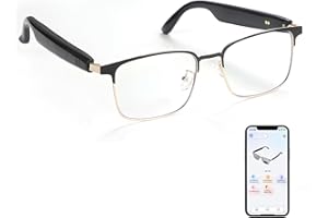 TULBEYS Smart Glasses mit KI-Echtzeitübersetzer (160+ Sprachen) – Polarisierte Übersetzungsbrille mit Photochromen Linsen & Simultandolmetschen, Bluetooth-Brille für Männer & Frauen (Gold)