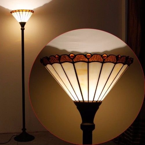 Leonora Tiffany Torchiere Floor Lamp
