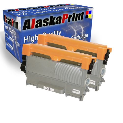 2x XXL Premium Toner als Ersatz für Brother TN-2220 TN-2210 XL TN2220 TN2210 TN 2220 TN 2210 TN-2010 TN 2010 TN2010 für HL-2240 HL-2240D HL-2240L HL-2250 HL-2250N HL-2250DN HL-2270 HL-2270DW DCP-7060 DCP-7060D DCP-7065 DCP-7065DN MFC-7360 MFC-7360N