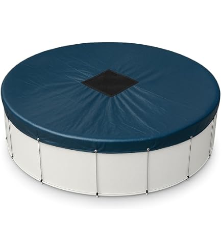 Bâche Piscine Ronde 120 Cm - Couverture Protection 210D Anti-Poussière Et Imperméable Pour Bassin
