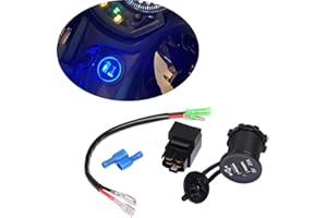 HEIGOAL Motorrad Dual USB Ladegerät Mit Relais Für Kawasaki Versys 650 1000x300 300x Kle 1000 Kle650 Ninja 400 Ninja 650 Zubehör