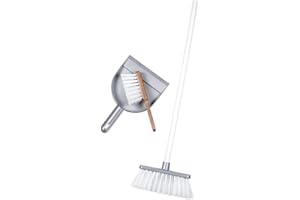 Smoby - Set di pulizia - Giocattolo imitazione - Scopa, paletta e paletta - Per bambini dai 3 anni in su - Prodotto in Francia