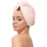 100% Cotton Powder Towel Bonnet Hair Dryer Bonnet Head Towel Shower Bath Bonnet Wet Hair Dryer Bonnet
