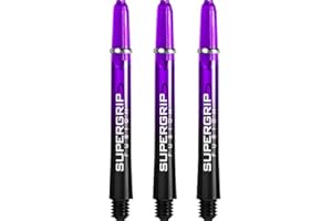 ‎HARROWS Harrows Supergrip Fusion Dartschäfte, mit gefrästen Ringen, Medium, 5 Sets (15 Stück)