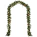 Produktbild Deuba® Weihnachtsgirlande Tannengirlande Tannenzweiggirlande Weihnachtsdeko Weihnachts Girlande I 5 m I 80 LED's I mit Deko Glöckchen, Sterne und Schleifen I In- & Outdoor