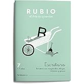 7 Escritura RUBIO | Escritura y caligraf&iacute;a de min&uacute;sculas y may&uacute;sculas con repetici&oacute;n de letras y frases | +7 a&ntilde;os