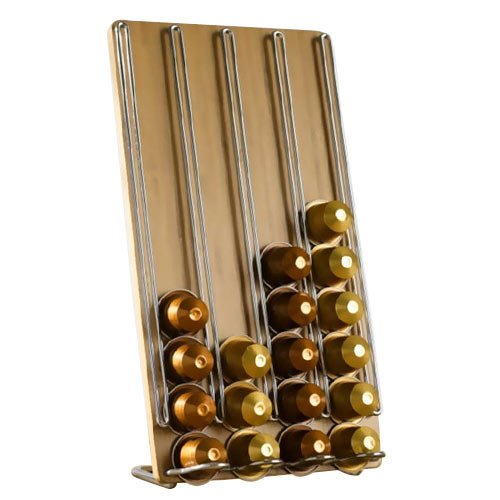 Tavola Swiss Bamboo 1 - Soporte para cápsulas de café, color marrón