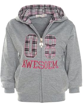 Kinder Mädchen Hoodie Pullover Jacke Kapuze Sweatshirt Sweatjacke 21251