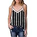 Produktbild Tohole T-Shirt Damen Sommer Schulterfrei Camis Ring Crop Top Leibchen Bluse TräGershirts Strappy Tops Vest Weste Pulli Sexy äRmellos Shirt Mode Rundhals Camisole Tank (Schwarz 5,L)