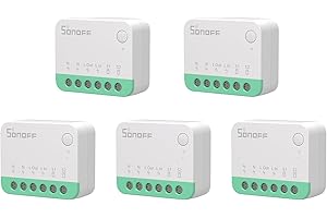 SONOFF MINIR4M WiFi Smart Switch 2-kierunkowy, DIY Smart Switch, Odłączany tryb przekaźnika, WiFi 2.4G, Sterowanie aplikacją, Współpracuje z Alexa, Google Home Assistant, eWeLink, 5PCS