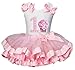 Kirei Sui Polka Dots Tutu 1st Rosette Cupcake Tank Top X-Small Light Pink