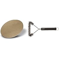 Enders Pizzastein 8791, für Gasgrill, Backofen, Flammkuchen, Grill-Zubehör, aus Keramik, Ø 31,5 cm & Amazon Basics…