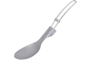 iBasingo Titane Cuillère Pliante Fourchette Spork Camping en Plein Air Couverts Légers Vaisselle Portable Ustensiles De Voyage