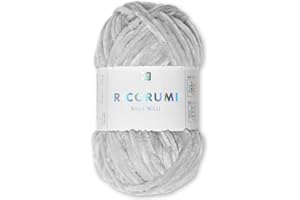 Frida's Wollhaus Rico Design - Gomitolo di ciniglia Ricogurumi Nilli Nilli Amigurumi, morbido, vellutato, lavorato a maglia, 30 colori (025, grigio argento)