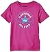 Converse Girl's Chuck Patch Short Sleeve T-Shirt, Pink Sapphire, 7 Years (Manufacturer Size:6-7 Years)