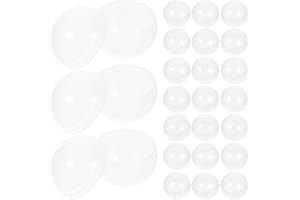 Alipis Lot de 50 Boules De Loterie Rechargeables Boules De Bingo en Plastique Transparent Balles De Tombola Cadeau Boules Rondes Vides pour Machine À Griffes Fête Accessoires
