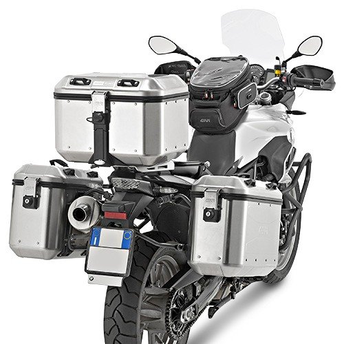 Topcase Suzuki V-Strom 650 XT DLM46A Trekker Dolomiti Givi Monokey 46 Liter silber