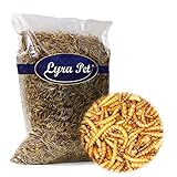 Lyra Pet 5 kg Mehlwürmer 5000 g getrocknet Vogelfutter Futter Vögel Fische Reptilien