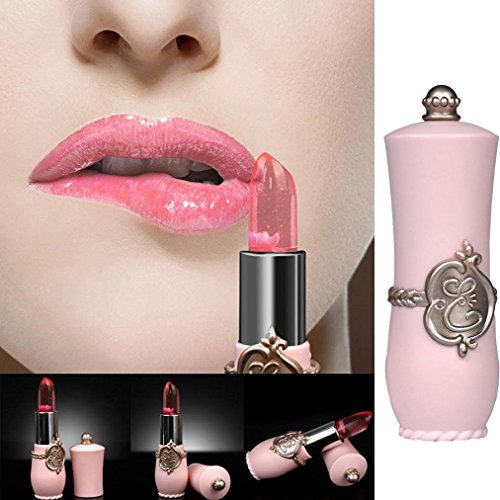 CINEEN Farbwechsel Lippenstift Jelly Lipstick Moisturizing Kristallgelee Lang anhaltende Lip Gloss - 3