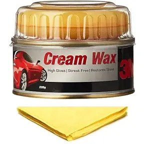 3m Car Care Cream Wax & 3m Microfiber Cloth