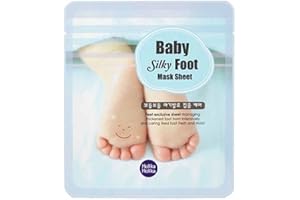 Holika Holika Calcetines Mascarilla, Baby Silky Foot Mask Sheet, Translúcido, 18 Mililitros