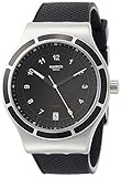 Swatch Herren Analog Automatik Uhr mit Silikon Armband YIS413