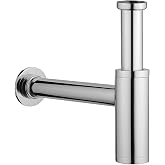 VitrA A45123 Lavabo Sifonu, T Tipi, Krom