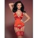 Produktbild OBSESSIVE Secred PANTIES roten Korsett & S / M