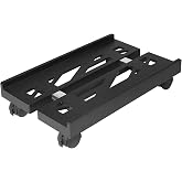 BYMECOST Ayarlanabilir Bilgisayar Kulesi Standı, 4 Tekerlekli Teker Tekerleği ile PC Standı Mobil CPU Standı, Masa Altındaki 