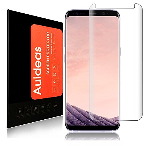 Samsung Galaxy S8 Protecteur D'écran,Auideas Protection d'écran en verre pour Samsung Galaxy S8 Anti-rayures [HD Ultra Clair Film]